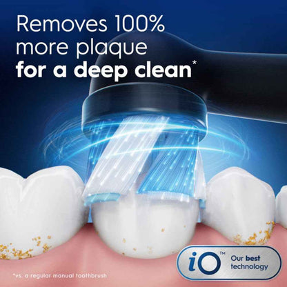 Oral-B iO Genuine Replacement Brush Heads, Black, 4ct Ultimate Clean + 1ct Gentle Care, 15 Month Supply, Compatible Exclusively with Oral-B iO Electric Toothbrushes, Not Compatible with any Other Series Including: Pro, Vitality, Smart, or Genius