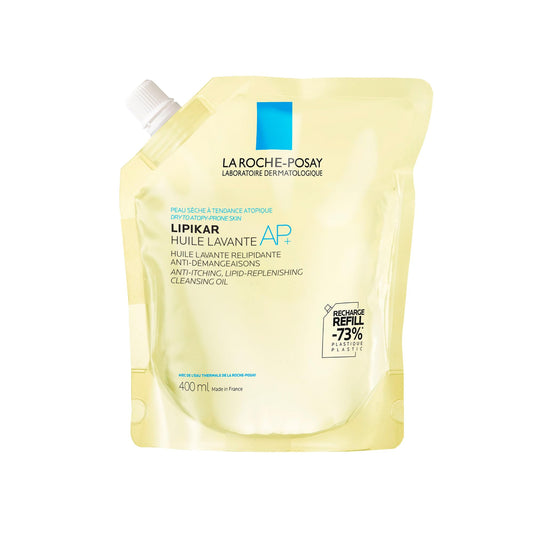 La Roche Posay Cleansing Body Oil Refill, Lipikar Oil AP+ Soap-Free Face & Body Shower Oil for Very Dry, Sensitive Skin with Shea Butter & Niacinamide, Alcohol Free, Hypoallergenic Fragrance, 400mL 🍁 All In One Marketplace Canada