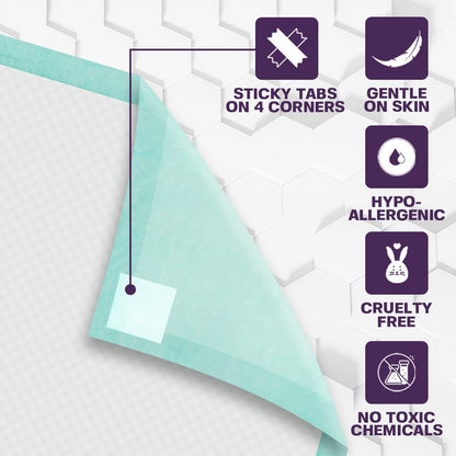 PureNexus Health Disposable Underpads 23" x 36", 50 Count – Absorbent Incontinence Bed Pads, Waterproof Pee Pads, Chux, Soaker Pads for Adults, Elderly & Kids, Mattress Protector 🍁 All In One Marketplace Canada