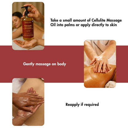 MAJESTIC PURE Cellulite Massage Oil - with Vegan Collagen & Stem Cells, Unique Blend of Massage Essential Oils - Cellulite Oil Improves Skin Tightening and Firming, 8 fl oz 🍁 All In One Marketplace Canada