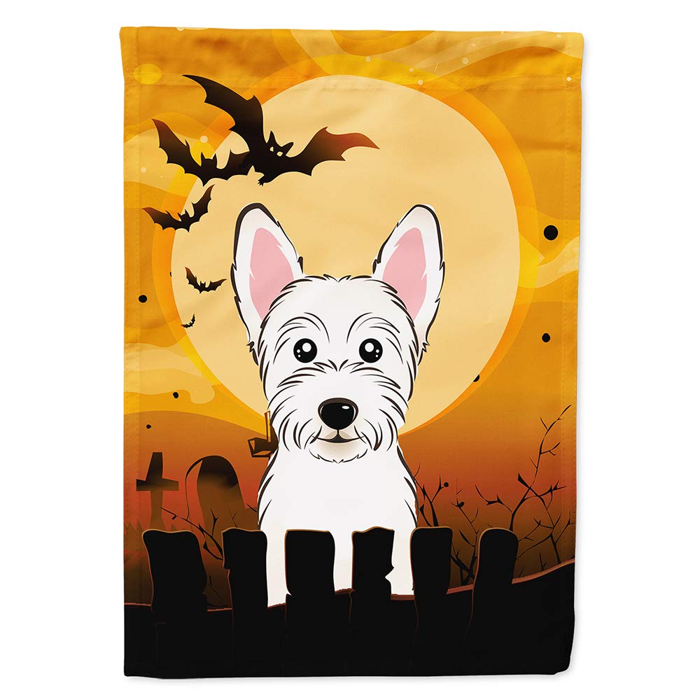 Caroline's Treasures BB1784CHF Halloween Westie Canvas House Size Flag, Multicolor, Large