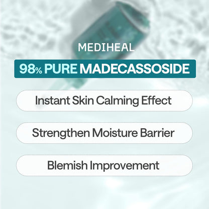 MEDIHEAL Madecassoside Essential Face Mask - Korean Skincare, Blemish Repair with Hyaluronic Acid, Moisture Barrier & Skin Texture Care for Women, Vegan Formula (10 Sheets) 🍁 All In One Marketplace Canada