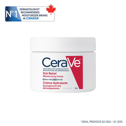 CeraVe Itchy Skin Relief Moisturizing Crean. For Dry & Itchy skin. Anti-itch cream for minor skin irritations, sunburn relief, insect bug bites & scrapes, 1% Pramoxine. Fragrance Free, 340g 🍁 All In One Marketplace Canada