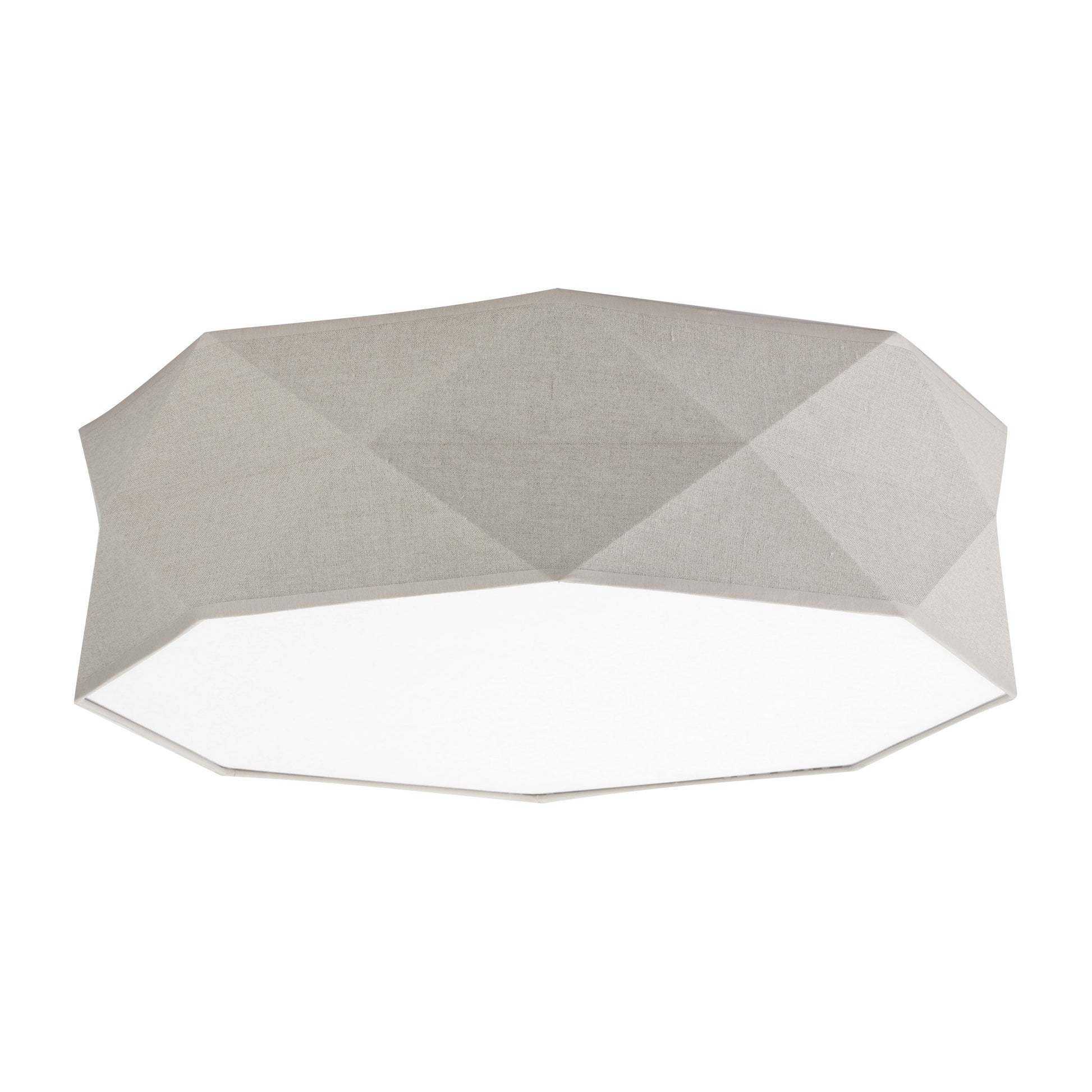 KANTOOR Beige Linen Flush Mount Light - AURABAGS SHOP