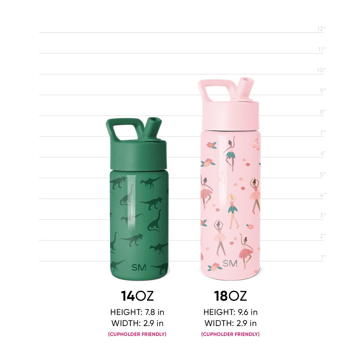 Simple Modern Kids Water Bottle & Toddler Cup | 14oz | Ballerina 🍁 All In One Marketplace Canada