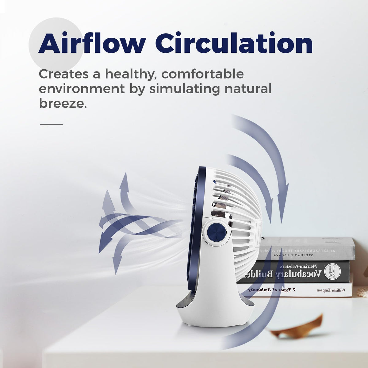 OCOOPA Small USB Desk Fan Table Fan 5'' with Strong Airflow & Quiet Operation, Portable Cooling Mini Fan 3 Speed, 360°Rotatable Head for Home Office Bedroom Desktop 🍁 All In One Marketplace Canada
