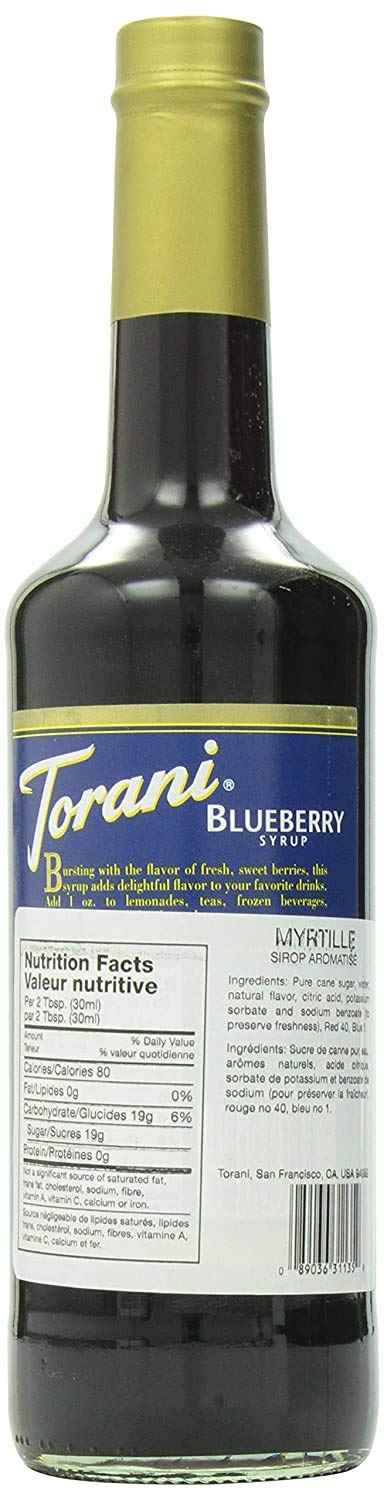Torani Blueberry Flavour Syrup 750 Milliliter 🍁 All In One Marketplace Canada