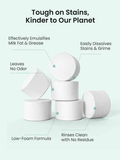 Grownsy Detergent Washing Tablets 130 PCS for Momcozy, Baby Brezza, Papablic Bottle Washer, Compatible with All Brands Baby Bottle Washers 🍁 All In One Marketplace Canada
