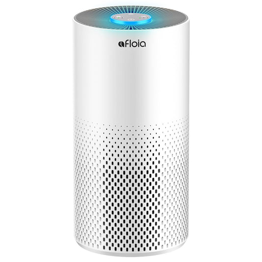 Afloia Air Purifiers for Bedroom Home Large Room Up to 1076 sq ft, 3-in-1 Filter Air Cleaner Removes Pet Dander Dust Smoke Pollen Allergies, 22dB Quiet with 7-Color Night Light, Kilo White 🍁 All In One Marketplace Canada