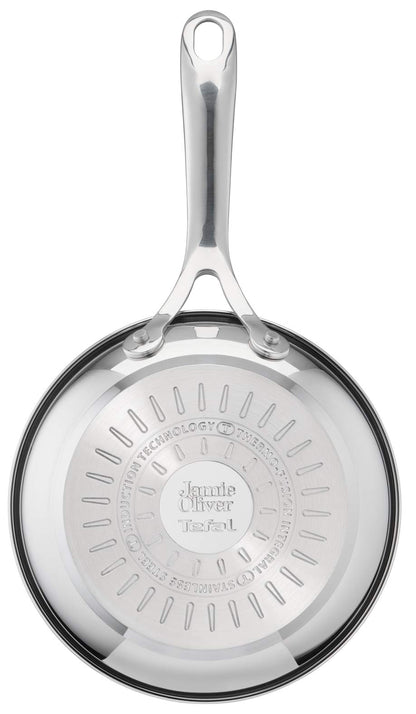 Jamie Oliver by Tefal Cooks Direct, Stainless Steel Pan Set, Frying Pans Nonstick Set 3 Pcs (20/24/28cm) (8/9/11 Inches), Induction Cookware with Even Heating 🍁 All In One Marketplace Canada