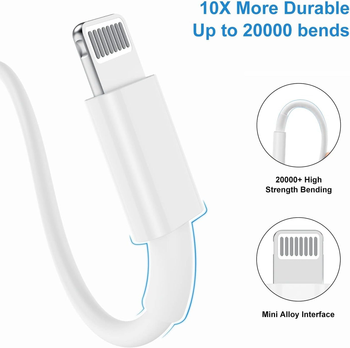 QZIIW 2 Pack [Apple MFI Certified],iPhone Fast Charger Cable 3 FT,USB to Lightning Cable 3 Foot Fast Charge Data Transfer 3 Feet Power Cord for iPhone 14 13 12 11 Pro Max Mini XR XS X 9 8 7Plus ipad 🍁 All In One Marketplace Canada