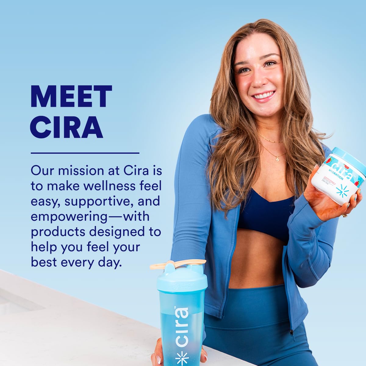 Cira Hydration Electrolytes Powder - Daily Electrolyte Powder, Sugar Free w/Himalayan Salt, Magnesium, & Potassium, Hydration Powder for Dehydration Relief & Recovery - Watermelon Sugar, 45 Servings 🍁 All In One Marketplace Canada