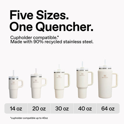 STANLEY Quencher H2.0 Tumbler with Handle and Straw 30 oz | Flowstate 3-Position Lid | Cup Holder Compatible for Travel | Insulated Stainless Steel Cup | BPA-Free | Coastal Teal 🍁 All In One Marketplace Canada