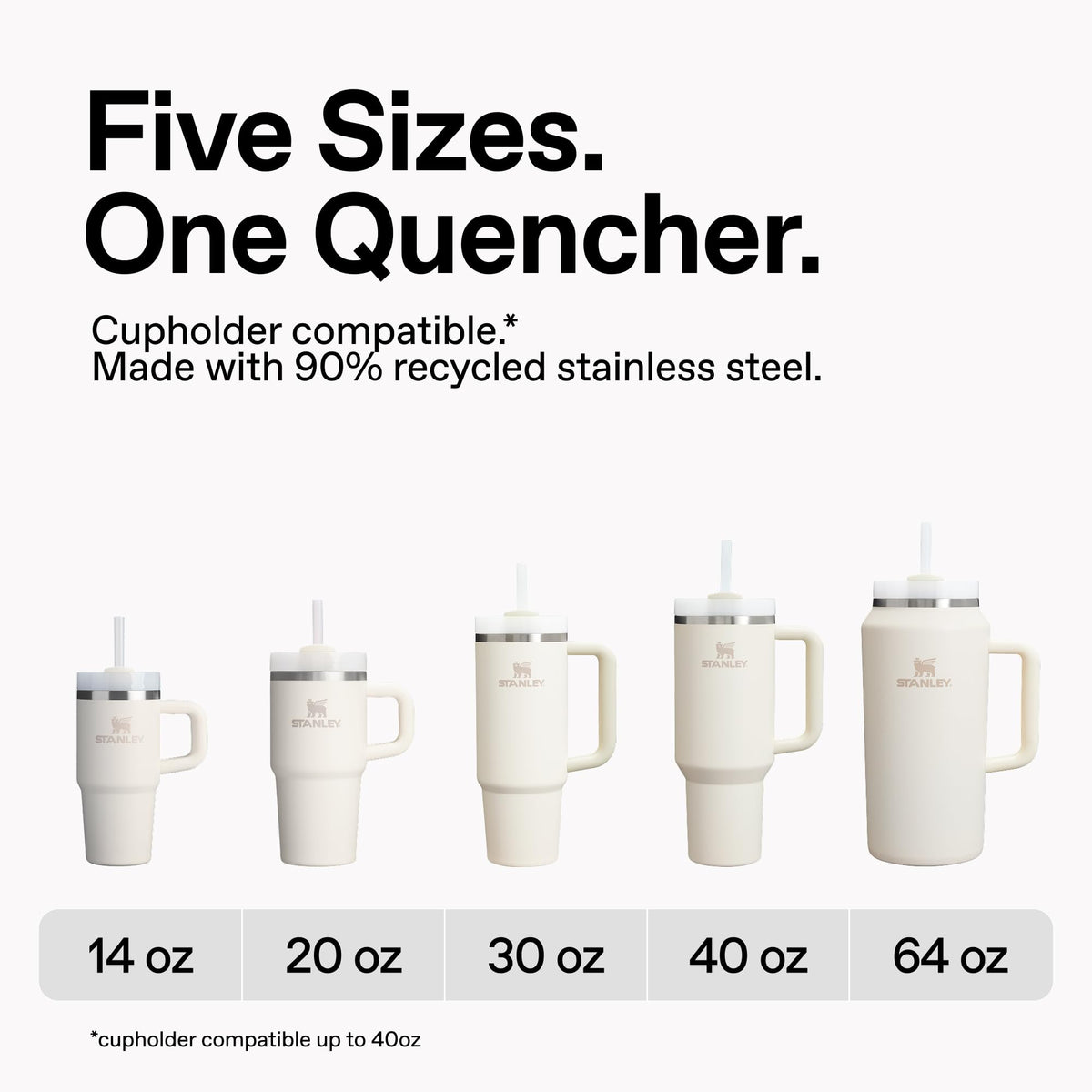 STANLEY Quencher H2.0 Tumbler with Handle and Straw 14 oz | Flowstate 3-Position Lid | Cup Holder Compatible for Travel | Insulated Stainless Steel Cup | BPA-Free | Soft Orchid 🍁 All In One Marketplace Canada