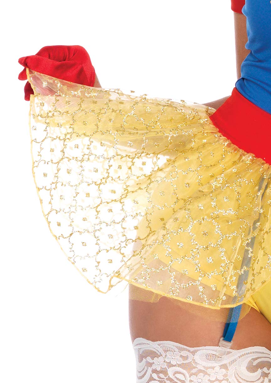 Leg Avenue Women's Sexy Miss Snow White Halloween Costume, Multi, Medium