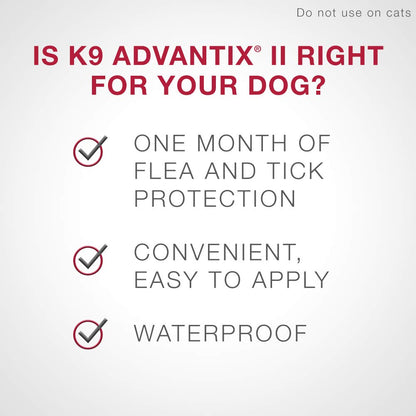 K9 Advantix II - Flea/Tick Prevention - Vet Recommended - Large Dog - 6-Pk 🍁 All In One Marketplace Canada