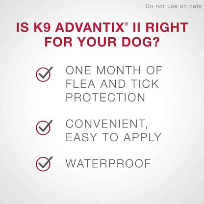 K9 Advantix II Flea and Tick Treatment for Extra Large Dogs weighing over 25 kg (over 55 lbs.)-4 doses 🍁 All In One Marketplace Canada