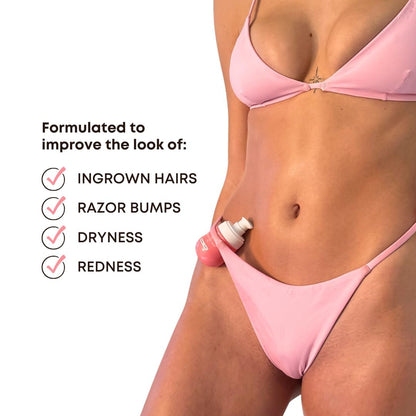 Bushbalm Ingrown Hair Oil - Targets Ingrown Hairs, Razor Bumps and Post Shave Irritation - Soothes and Hydrates Skin, 30 ml - Watermelon Sugar 🍁 All In One Marketplace Canada
