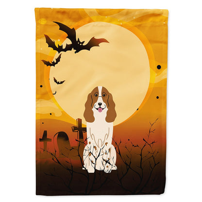 Caroline's Treasures BB4297CHF Halloween Russian Spaniel Flag Canvas House Size, Large, Multicolor
