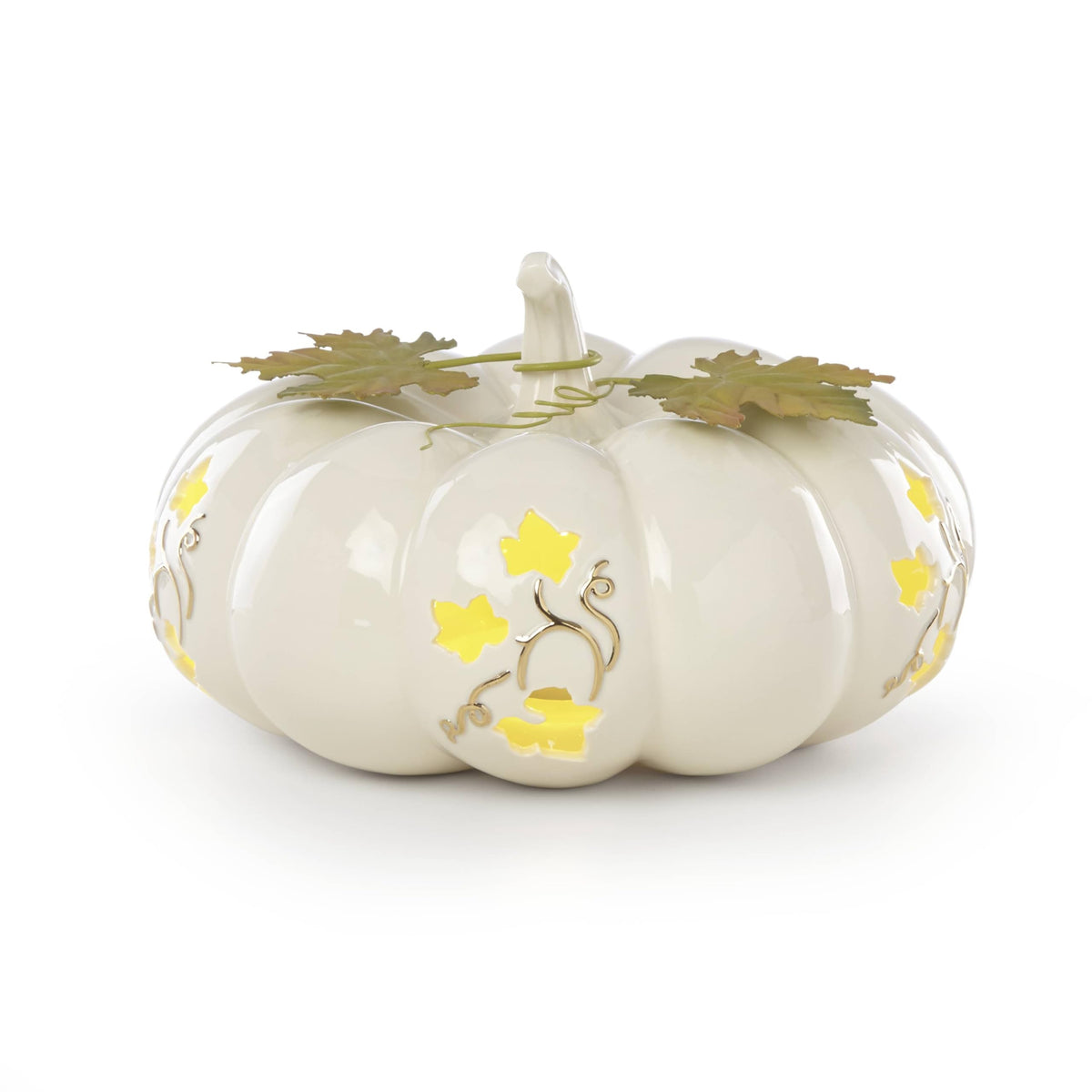 Lenox Harvest Lighted Pumpkin Small Halloween Centerpiece