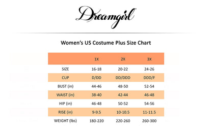 Dreamgirl Adult Sexy Little Red Riding Hood Costume for Women Plus Size, Halloween Costume 3X/4X