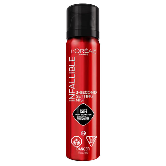 L’Oréal Paris Infallible 3-Second Makeup Setting Spray, Makeup, Microfine Mist for up to 36H Wear, Lightweight, Transfer Proof, Waterproof, Dries in 3 seconds, 75ml 🍁 All In One Marketplace Canada