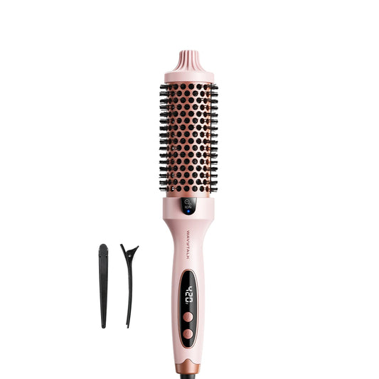 Wavytalk Thermal Brush, Blowout Boost 1.5 inch Curling Brush, Heated Round Brush for Blowout Look, Dual Voltage, Tourmaline Ceramic, Negative Ion Technology, 5 Temperature Settings 🍁 All In One Marketplace Canada