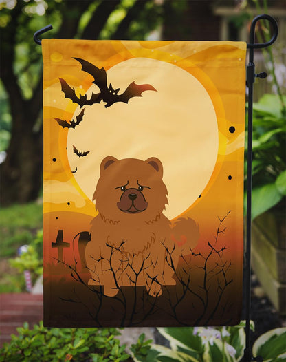 Caroline's Treasures BB4408GF Halloween Chow Chow Red Garden Size Flag, Small, Multicolor