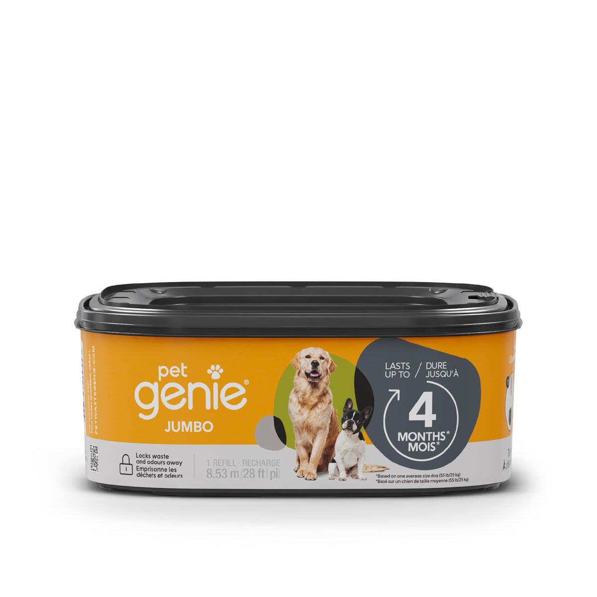 Pet Genie Jumbo Refill Bags - Multi-Layer Continuous film for Waste and Odor - Up to 4 Months of Supply, Only Compatible with Pet Genie Pail 🍁 All In One Marketplace Canada