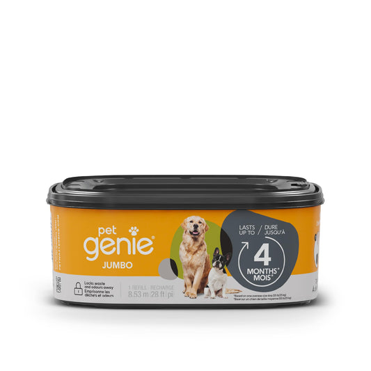 Pet Genie Jumbo Refill Bags - Multi-Layer Continuous film for Waste and Odor - Up to 4 Months of Supply, Only Compatible with Pet Genie Pail 🍁 All In One Marketplace Canada