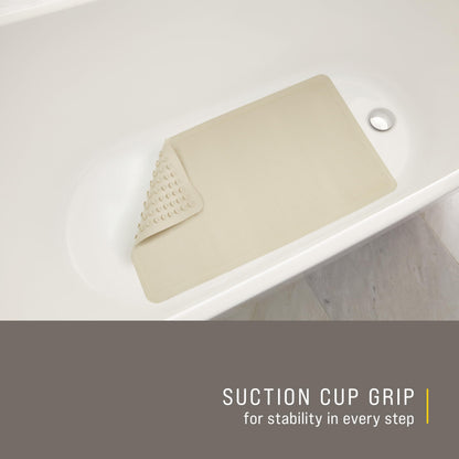 Rubbermaid Commercial Products Bath Tub and Shower Mat | Medium - 14 x 24 in. | White | Machine Washable | Safti-Grip Non-Slip Bathroom Mat with Suction Cups for Home/Hotel/Shower/Bathtub 🍁 All In One Marketplace Canada