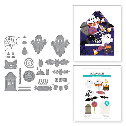 Spellbinders Halloween Wonder Etched Dies, Metal