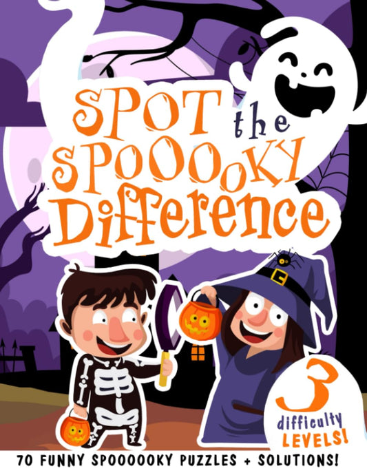 Spot the Spooooky Difference: Halloween Find the Difference Activity Book for Kids