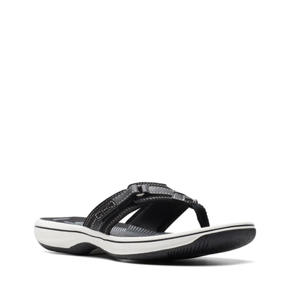 Clarks Women's Breeze Sea Flip-Flop, Black Synthetic, 10 🍁 All In One Marketplace Canada