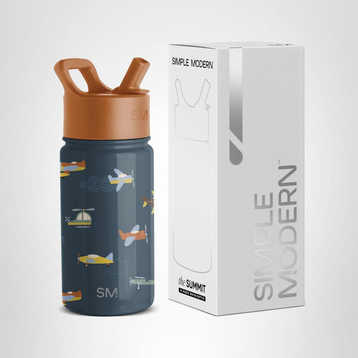 Simple Modern Kids Water Bottle & Toddler Cup | 14oz | Airplane 🍁 All In One Marketplace Canada