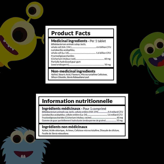 Intelligent Labs Kids/Children Probiotics 6 Billion CFU with Prebiotics, PHGG & FOS, Once-Daily Chewable, Great Taste, 10x Effectiveness, 60-Day Supply, Third-Party Verified 🍁 All In One Marketplace Canada