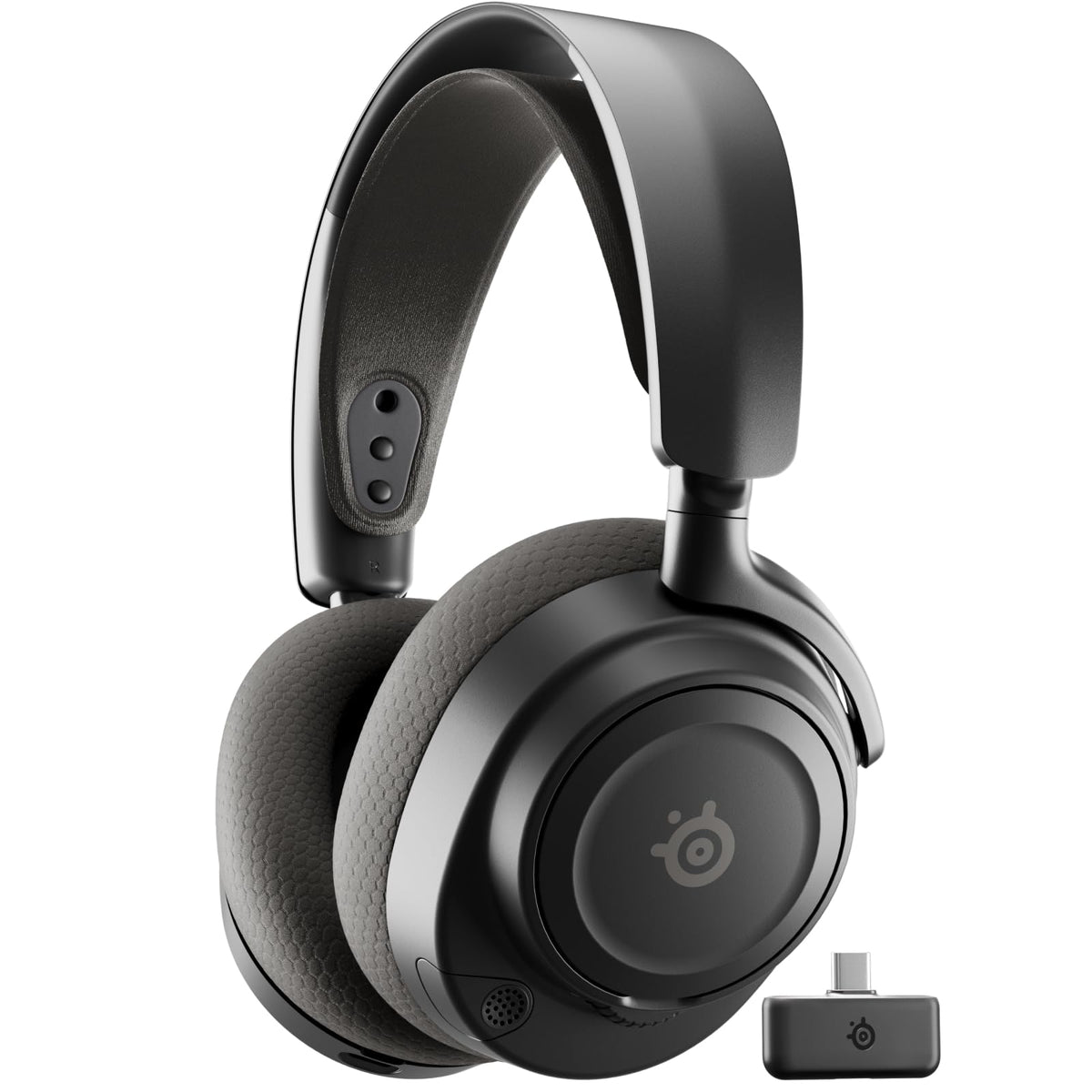 SteelSeries Arctis Nova 7 Wireless Gen 2 Gaming Headset - Real-Time App Control, 50+ HR Play, Neodymium Drivers, Mix 2.4GHz/Bluetooth, PC, PS5, PS4, Switch 1/2, Mobile - Black 🍁 All In One Marketplace Canada