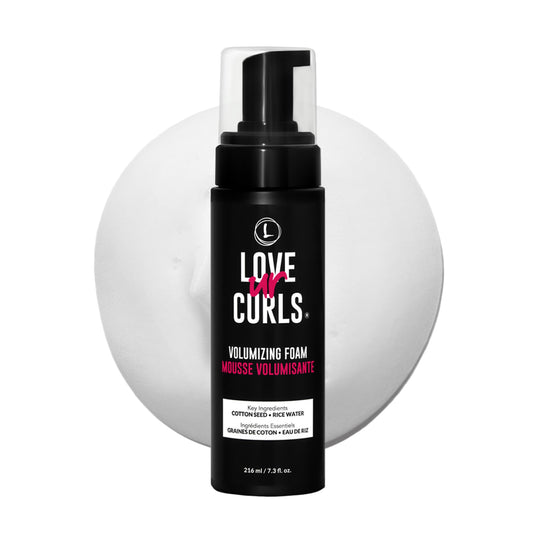 Love Ur Curls® Volumizing Foam, Lightweight Mousse for Curly Hair, Volume & Definition, Frizz Control, Soft Hold, Vegan, Silicone-Free, Quick-Drying, 7.3Fl. Oz. 🍁 All In One Marketplace Canada