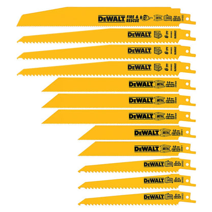 DEWALT Reciprocating Saw Blades, Bi-Metal Set with Case, 12-Piece (DW4892) 🍁 All In One Marketplace Canada