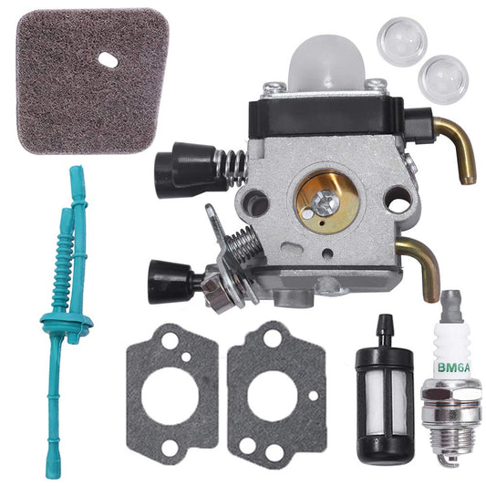 Anxingo C1Q-S97 Carburetor for STIHL FS38 FS45 FS46 FS55 KM55 HL45 FS45L FS45C FS46C FS55C FS55R FS55RC String Trimmer Weed Eater with Air Fuel Filter Tune-up Kit 🍁 All In One Marketplace Canada