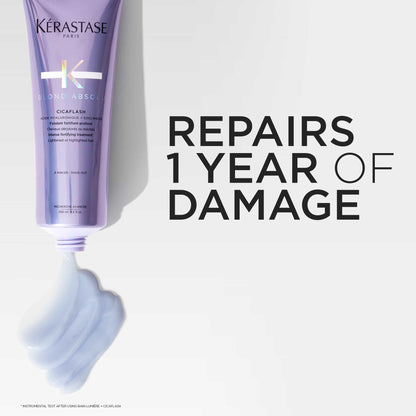 Kérastase Blond Absolu Conditioner, Cicaflash Purple Conditioner, Repairs & Nourishes, Protects Against Breakage, For Bleached, Highlighted, and Damaged Hair, With Hyaluronic Acid 🍁 All In One Marketplace Canada