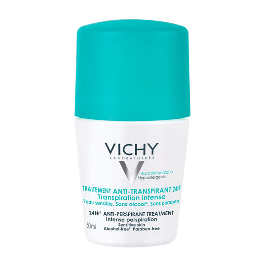 Vichy Anti-Perspirant Roll-On Deodorant For 24 Hour Sweat Protection, Suitable For All Skin Types, Alcohol-Free, Paraben-Free, Hypoallergenic, Dermatologist Recommended, Travel Size, 50mL 🍁 All In One Marketplace Canada