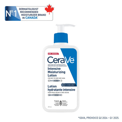 CeraVe Intensive Moisturizing Lotion with 5% Hydro-Urea & Shea Butter, for Dry to Very Dry Skin, Hydrates Itchy Skin due to Dryness. Fragrance-Free, Developed with Dermatologist, 473mL 🍁 All In One Marketplace Canada