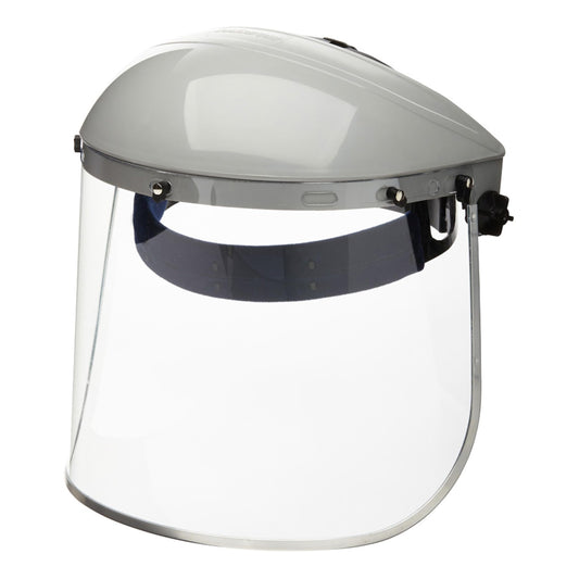 Sellstrom Advantage Face Shield - Lightweight, High Impact, Polycarbonate Window with Reinforced Aluminum Binding, Protective Crown & Adjustable Ratchet Headgear, for Grinding, Cutting - CSA Z94.3 🍁 All In One Marketplace Canada