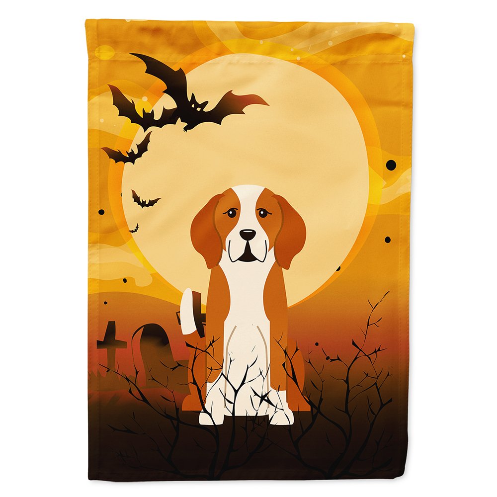 Caroline's Treasures BB4376CHF Halloween English Foxhound Flag Canvas House Size, Large, Multicolor