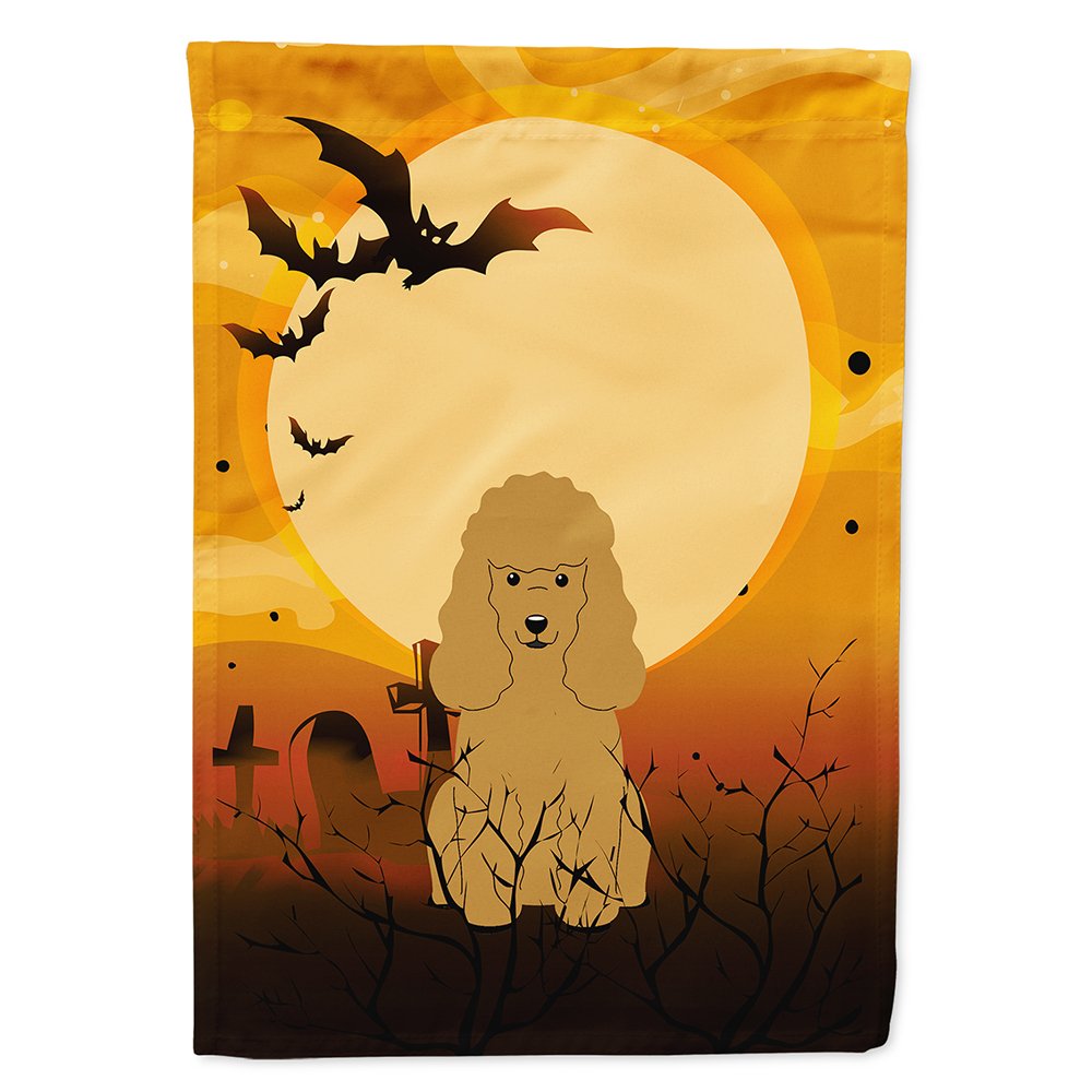 Caroline's Treasures BB4335CHF Halloween Poodle Tan Flag Canvas House Size, Large, Multicolor