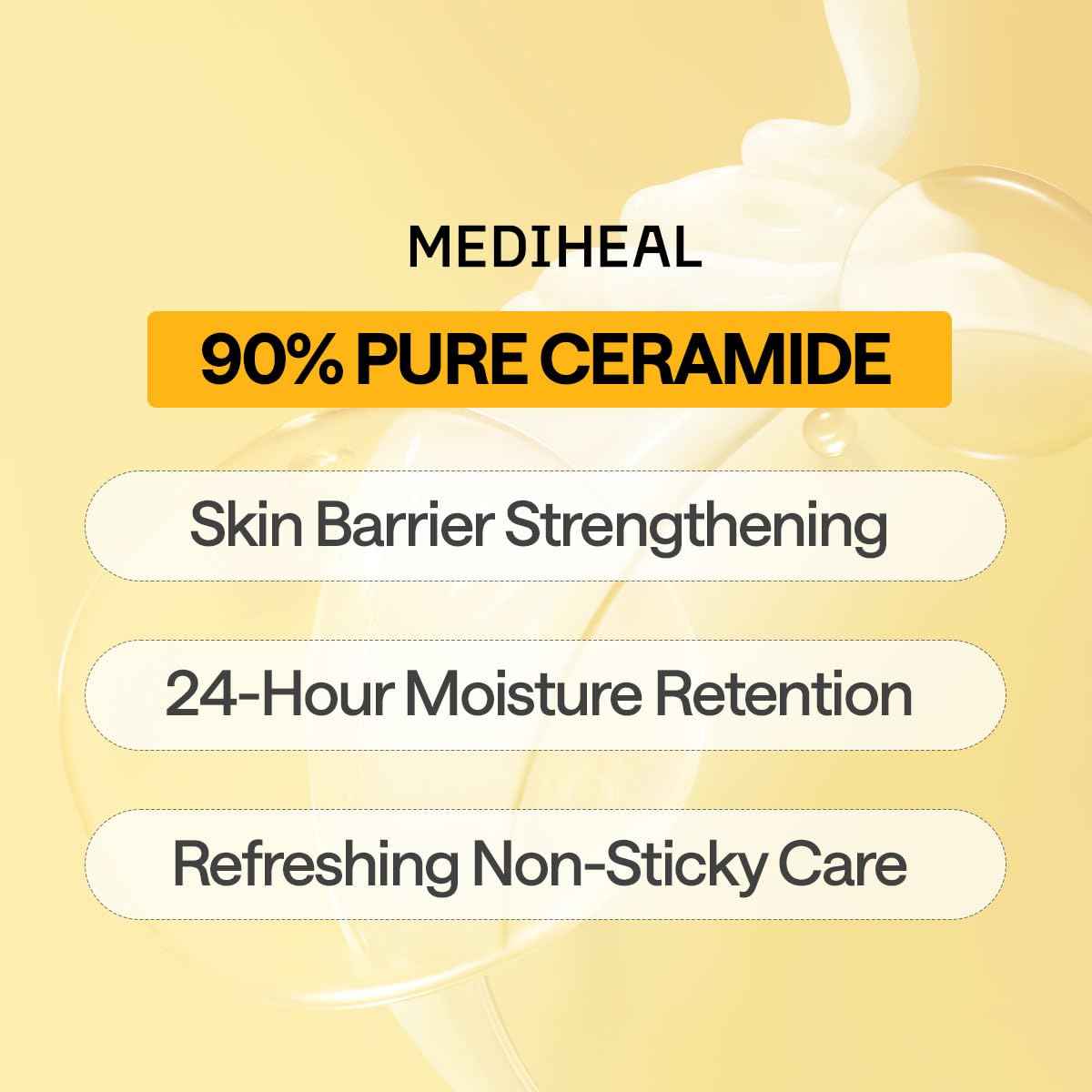 MEDIHEAL Ceramide Essential Face Mask - Moisturizing, Barrier Repair with Panthenol & Adenosine for Intense Hydration for Dry & Sensitive Skin, Face Mask for Women, Vegan, Korean Skincare (10 Sheets) 🍁 All In One Marketplace Canada
