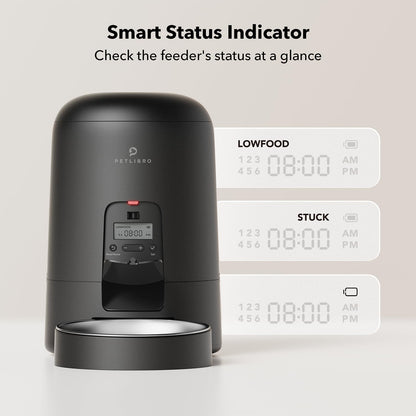 PETLIBRO Automatic Cat Feeder, 2L Timed Cat Feeder with 180-Day Battery Life, Automatic Pet Feeder for Cat & Dog, Cat Food Dispenser Program 1-6 Meals Control, Automatic Dog Feeder for Dry Food 🍁 All In One Marketplace Canada