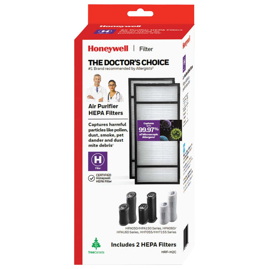 Honeywell HRF-H2C True HEPA Replacement Filter (H) for Air Purifiers, Pack of 2 Filters (H) 🍁 All In One Marketplace Canada