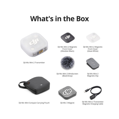DJI Mic Mini 2 Transmitter, Wireless Mini Mic, Vlogging Microphone, Bluetooth Microphone, Ultralight, 8h Operating Time, Power Saving, Noise Cancelling, Streaming 🍁 All In One Marketplace Canada